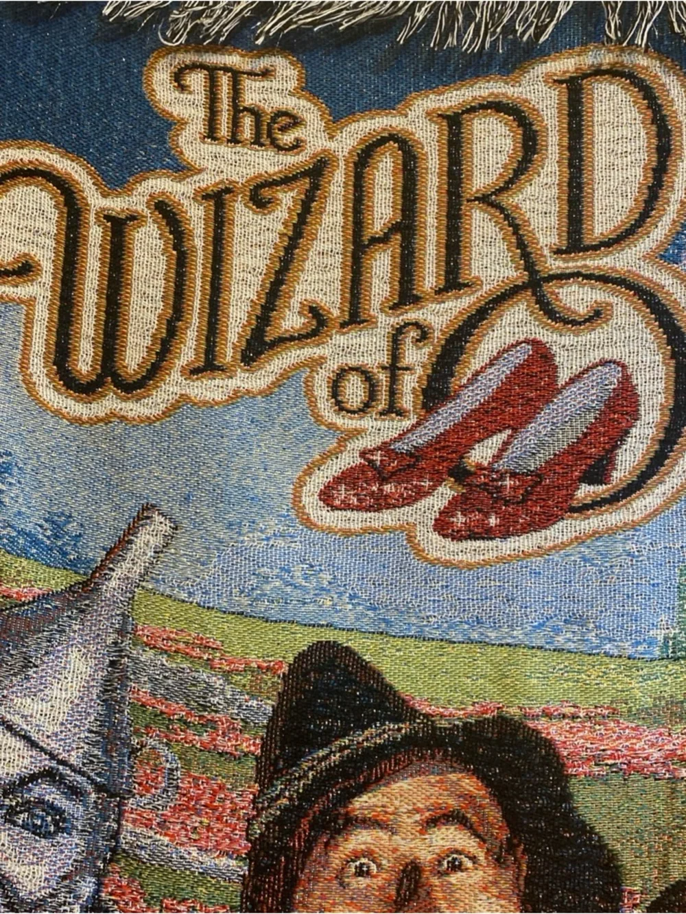 Warner Brothers Wizard Of Oz Tapestry Throw 48x60 Judy Garland‎ As Dorothy